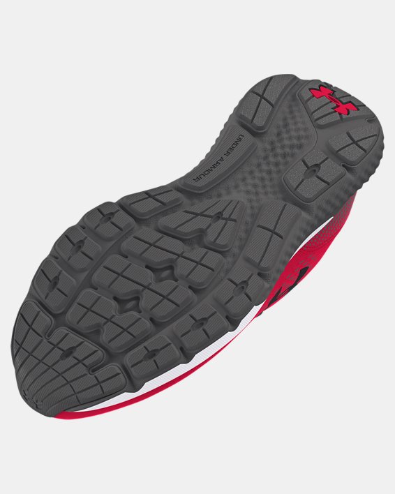Boys' Grade School UA Rogue 4 Running Shoes in Red image number 4